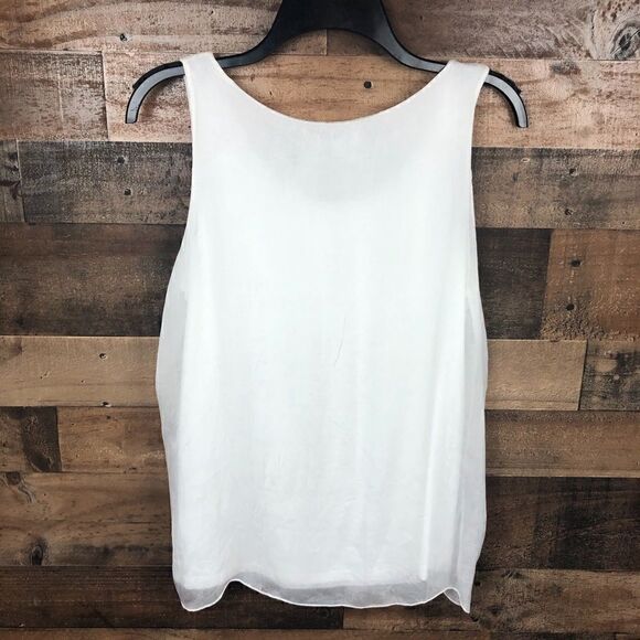 Via Signoria Blouse Lace Overlay Ivory Small - Picture 3 of 8